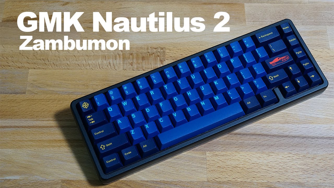 自作キーボード gingo65 / Holy Panda / GMK a GMK Nautilus 2 w/ Holy Panda - YouTube