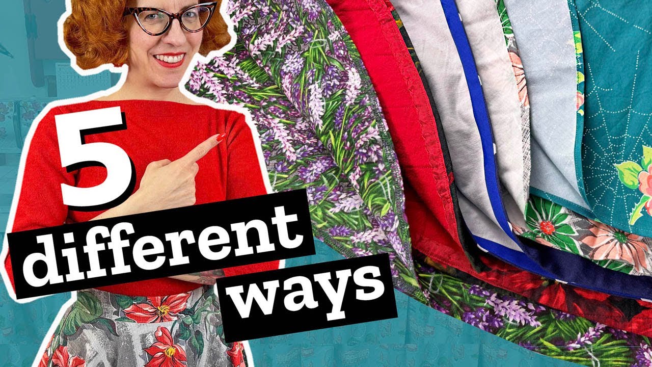 5 easy ways to hem a circle skirt (with sewing tips you need!)