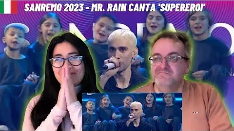 Sanremo 2023 - Mr. Rain canta 'Supereroi' - 🇩🇰REACTION