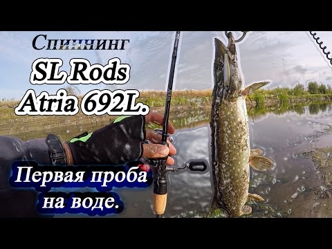 Спиннинг SL Rods Atria 692L. Первая проба на воде. Ловля щуки и окуня.