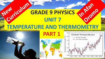 Grade 9 Physics Unit 7 Temperature and Thermometry Part 1 _ New Curriculum _ in Afan Oromo