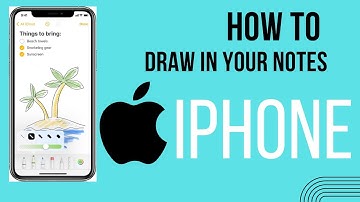 How to Draw In Your Notes On iPhone Apple IOS (easy) 2024