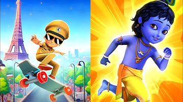 Little Singham Super Skater Vs Little Krishna (IOS Android) Don