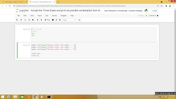 Python Program Accept the Three Digits and  print all possible combination from the Digit