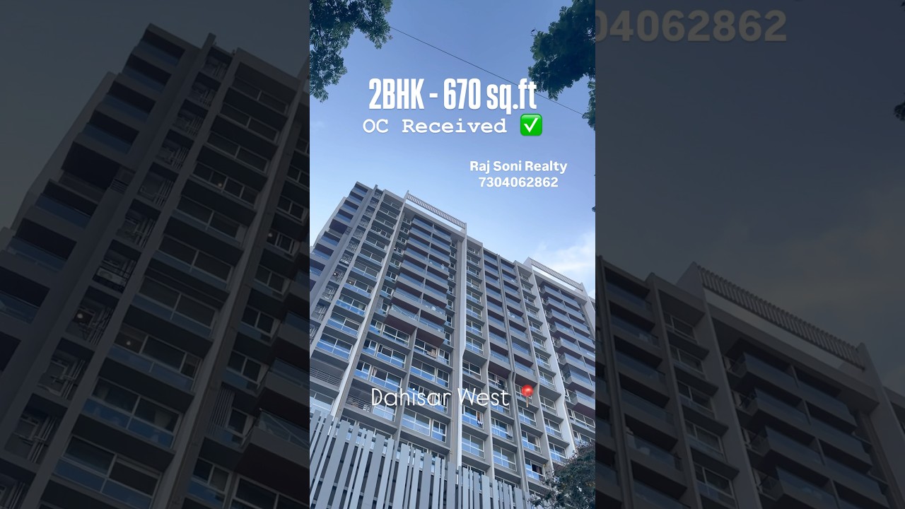 2BHK 670 sq.ft for sale with podium parking New tower at Dahisar West 
