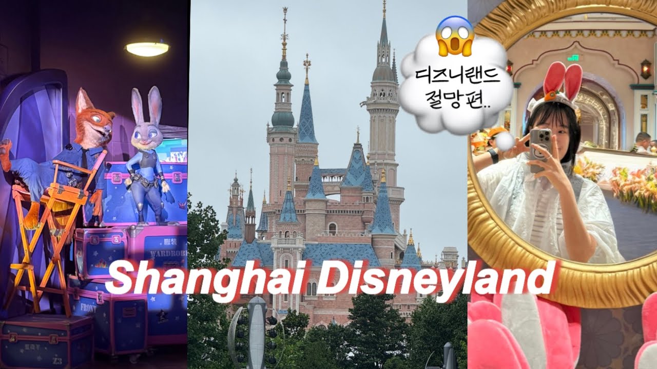 🇨🇳 태풍에 누가 디즈니를 가요? 저요 ㅠ | 디즈니랜드 절망편💦 | 상하이 디즈니랜드 | 7월 상하이 | 주토피아 | 캐리비안의 해적 | 트론