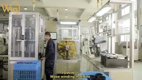 Alternator stator coil wave winding and inserting machine--semi auto