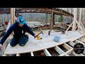 Post Beam and Floor Board Installation | Sawmill Shed Build - Episode 4