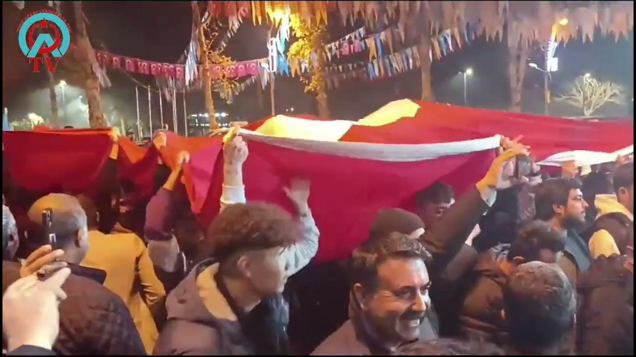 Birecik'te AK Parti Seçim Ofisine Ülkü Ocakları'ndan Büyük Destek!