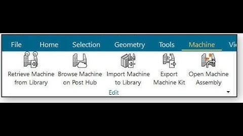 Machine Ribbon Tab in NX CAM