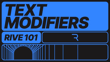 Rive 101 - 5.4 Text Modifiers