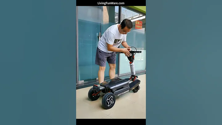 The Folding, Lightweight, Three-Wheel Suitcase-Style Elderly Electric Mobility Scooter