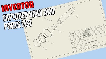 INVENTOR: EXPLODED VIEW AND PARTS LIST