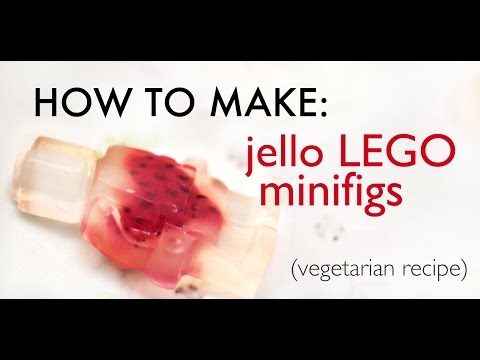 How to make edible jello LEGO minifigs (vegetarian)