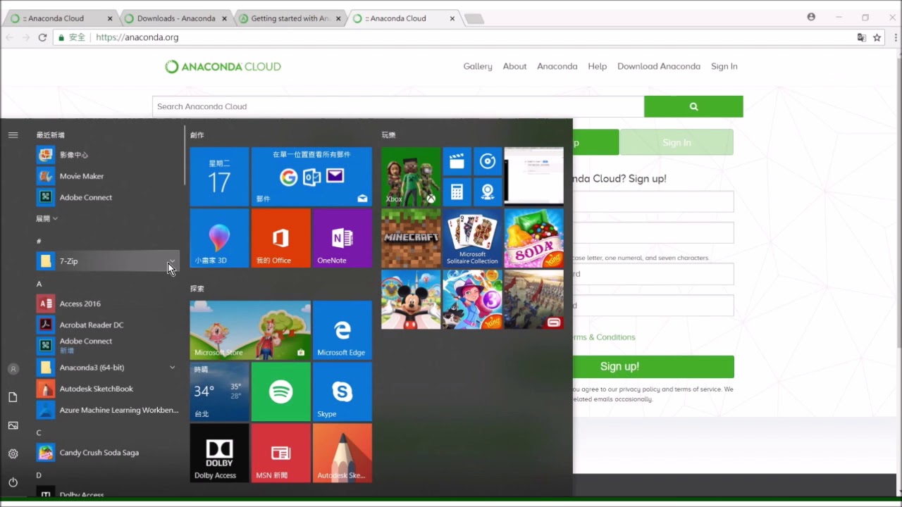 anaconda install guide win