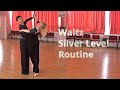 Waltz Silver Level Choreography | Wing, Open Telemark, Cross Hesitation