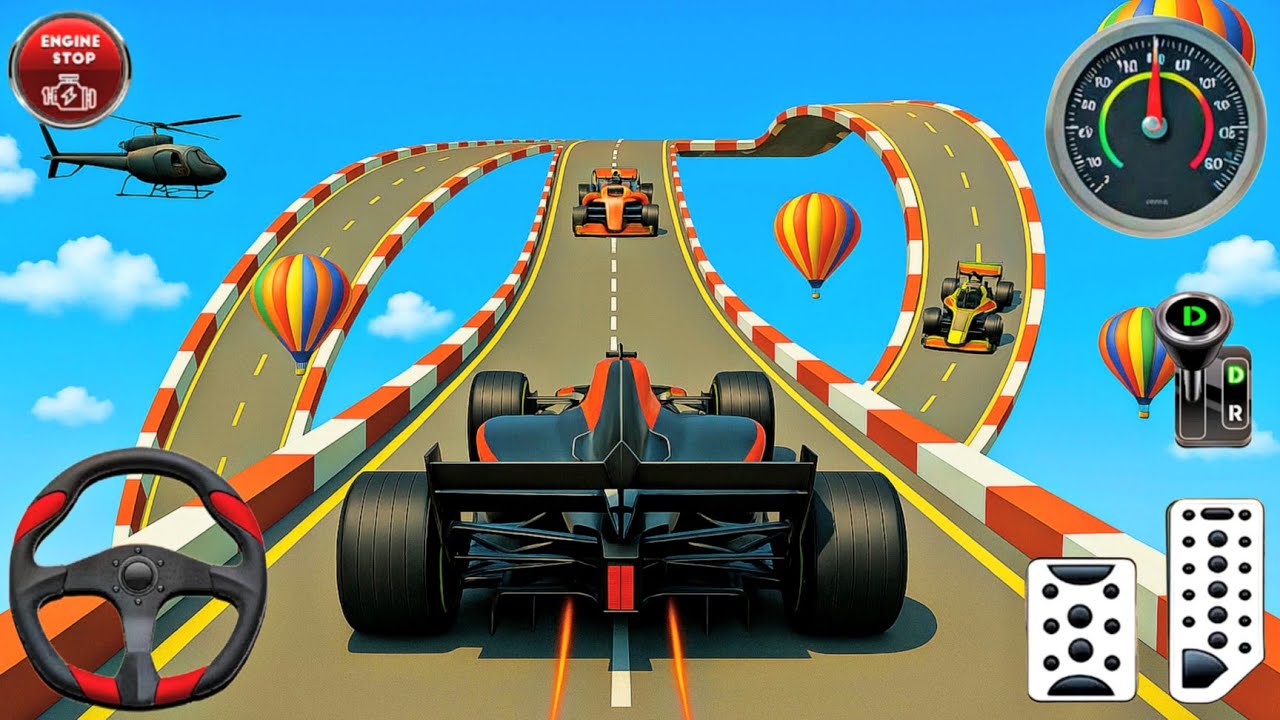 Impossible Formula Car Racing 3D Game - Impossible Roads Super Car - GT Car Stunt _ Android Gameplay