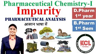 Impurity In Pharmaceuticals & Their Sources Ipc- 1St Sem Chapter-2 Pharmaceutical Chemistry-I