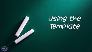 NMUN Working Paper Template Tutorial