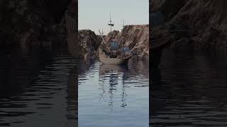 Ship in Procedural Terrain #blender #sea #procedural #animation