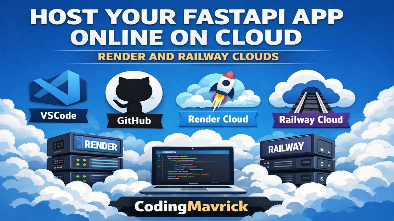 🔴 LIVE Host Your FastAPI App Online on Cloud (Render and Railway Full ...