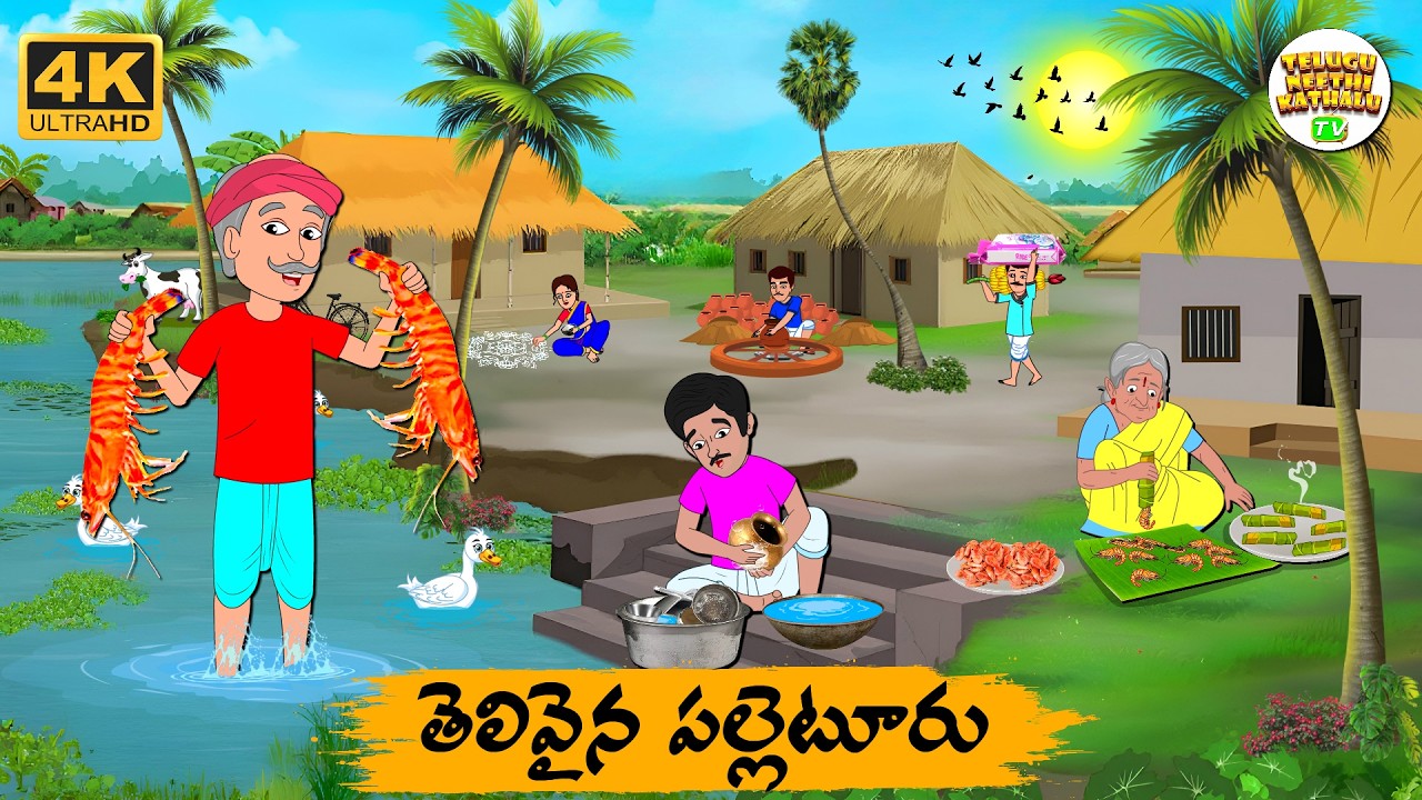 Telugu Stories - తెలివైన పల్లెటూరు  - Telugu Moral Stories | Telugu Neethi Kathalu Tv