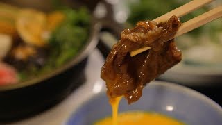 Isezakicho：Sukiyaki (Japanese Beef Hot Pot) ]Janomeya - YouTube