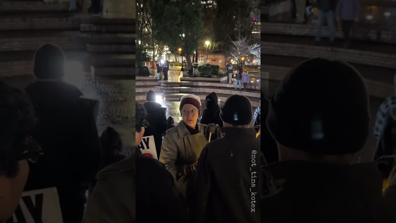 Raw live footage:  Anti-ICE protest in downtown Portland 1/7/2026