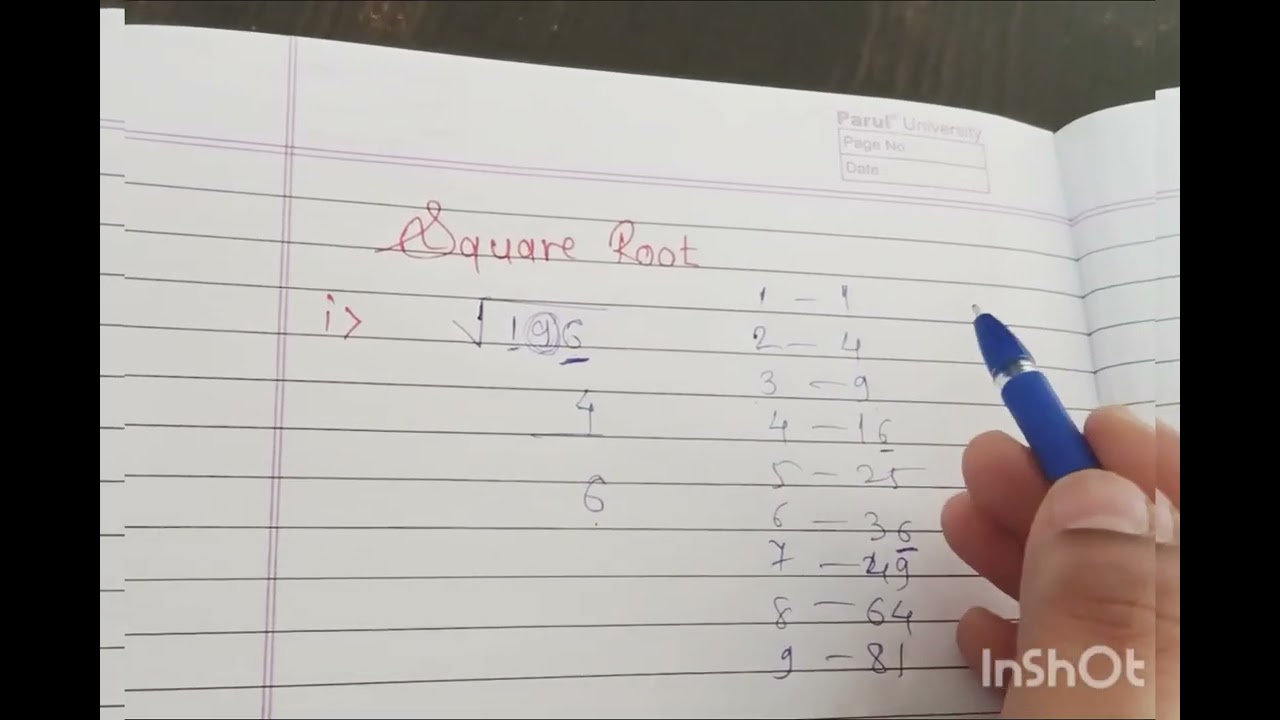 Best trick to find out the Square Root of the number 