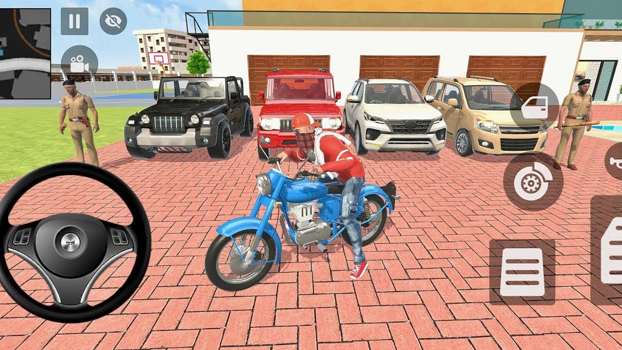 🤑 Franklin parked these thar, Bolero, Fortuner and WagonR cars at home 🏠❤️ indian theft auto game 🎮
