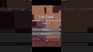 Minecraft Secret Trick 🤫 Iron Golem Can’t Hit Me!