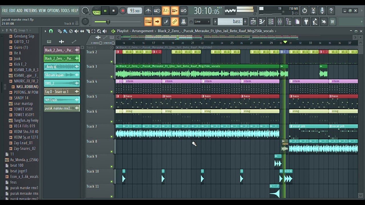 🏝PUCUK MERAUKE||Black 2 Zero remix terbaru 2k22 bass mantul pesta rakat🏝