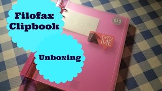 Filofax Clipbook Unboxing