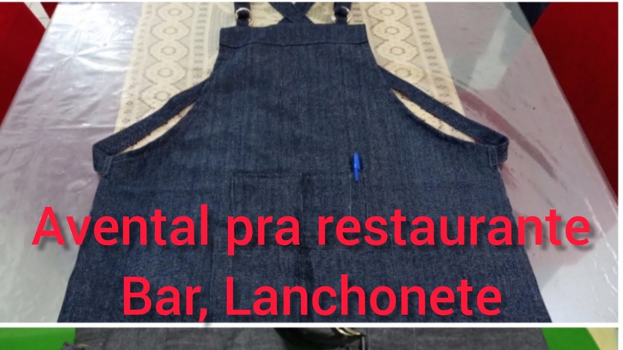 #Avental#pra#Restaurante#Bar, Lanchonete lindo, costura completa
