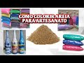 COMO COLORIR AREIA COMUM   PARA DECORAR JARROS,