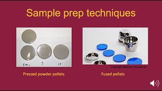 Overview of XRF analytical technique and sample preparation