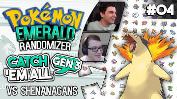 Gen 3 CATCH EM ALL Randomizer Race vs Shenanagans | Pokemon Emerald #4