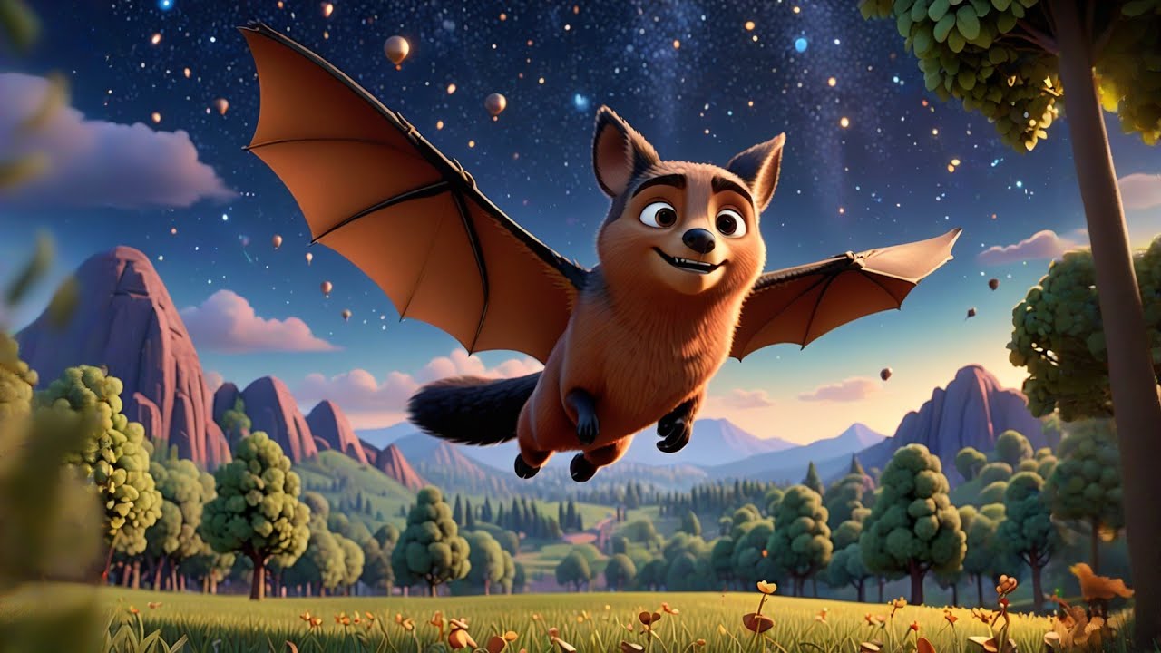 The Flying Fox’s Night Flight 🦇🌙 | Kids Song & Nursery Rhyme