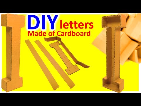 Customized Cardboard Letters DIY