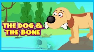 THE GREEDY DOG by KIDS HUT | The Greedy Dog Story in English | The Dog & The Bone