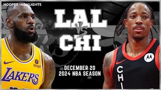 Los Angeles Lakers vs Chicago Bulls Full Game Highlights | Dec 20 | 2024 NBA Season