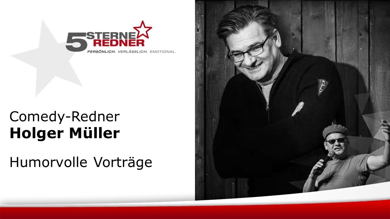 Humorvolle Vorträge mit Comedy-Redner Holger Müller