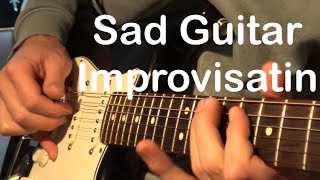 Sad guitar improvisation