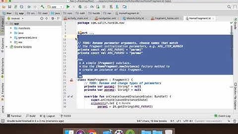 Android Studio: Bottom Navigation Activity