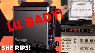 Kicker 46CXA4001T Serious Power from a Tiny amp -  LiL Monster! by Quality Mobile Video 12,098 views 2 years ago 4 minutes, 43 seconds