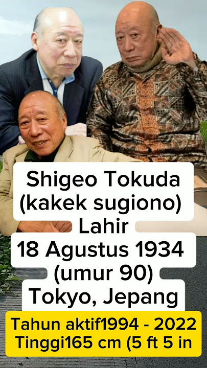 Profil KAKEK Sugiono sang legend