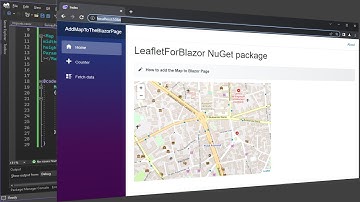 1. LeafletForBlazor NuGet/Quickly add a map to the Blazor page