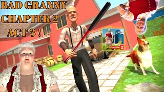 Bad granny chapter 2 act 3 gameplay in tamil/horror game/on vtg!