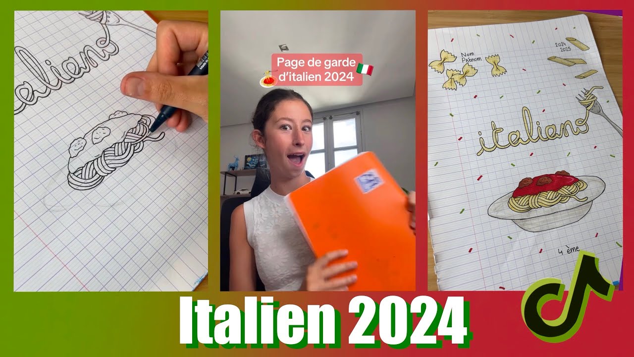 Modèle Page De Garde Italien www.youtube.com