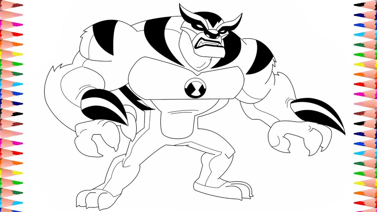 Ben 10 Slapback Coloring Pages Coloring And Drawing